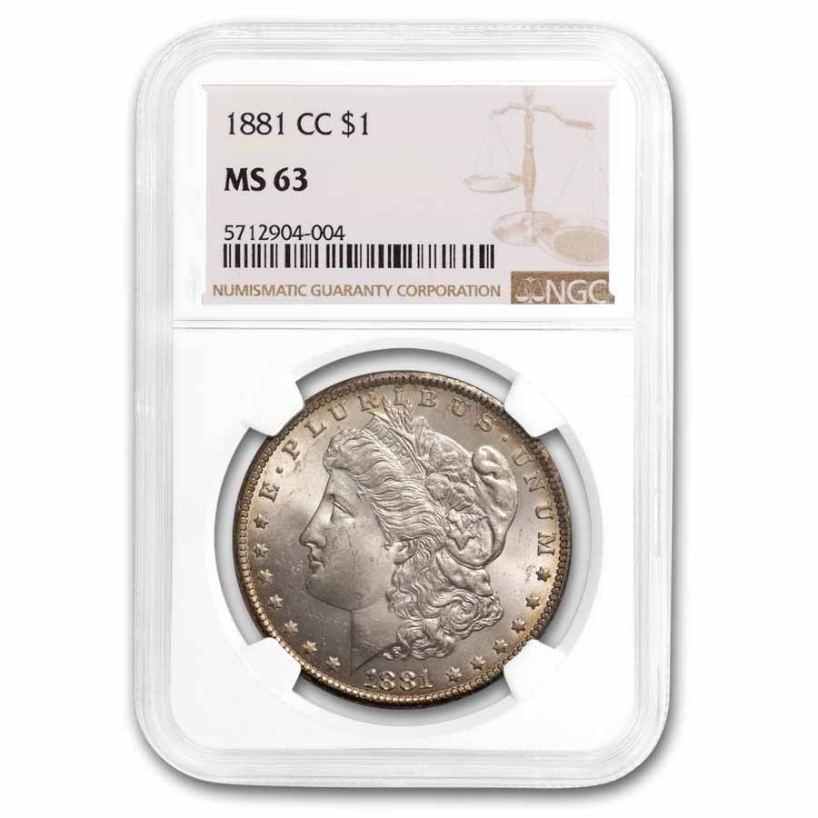 1881-CC Morgan Dollar MS-63 NGC