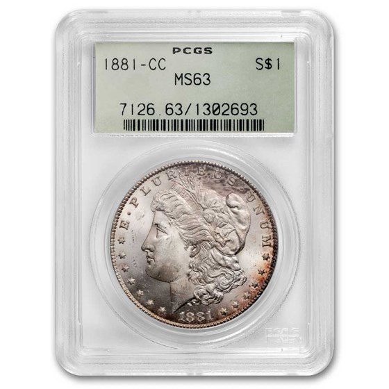 1881-CC Morgan Dollar MS-63 PCGS