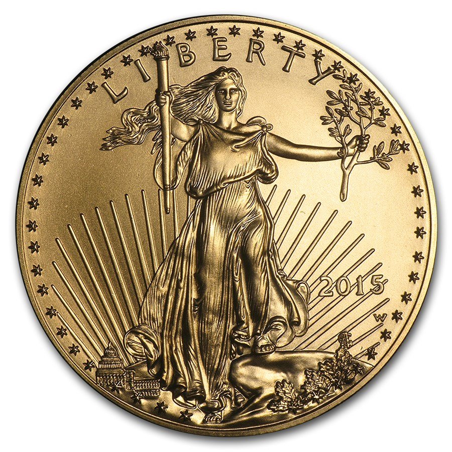 2015-W 1 oz Proof American Gold Eagle (w/Box & COA)