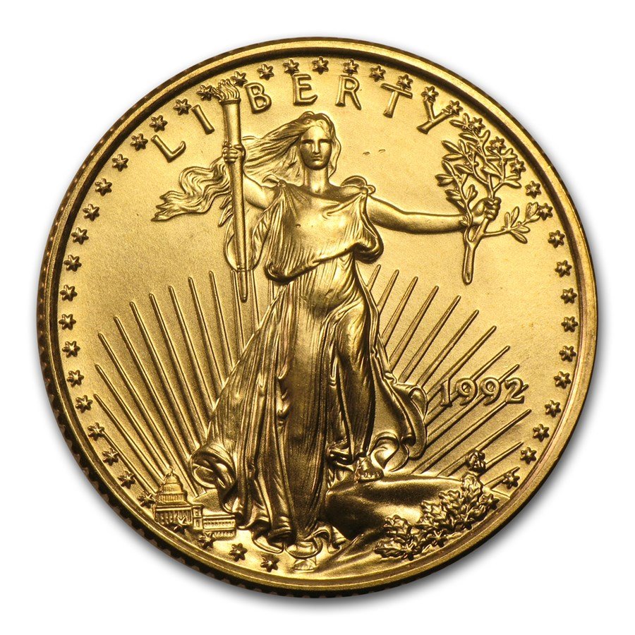 1992 1/4 oz American Gold Eagle BU