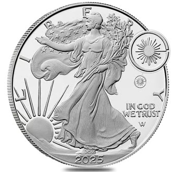 2025-W Laser Engraved Privy 1 oz Proof Silver American Eagle (w/Box & COA)