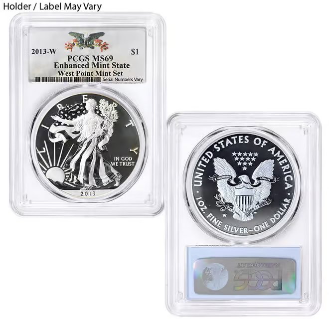 2013-W 1 oz Enhanced Silver American Eagle NGC/PCGS MS/SP 69