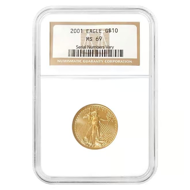 2001 1/4 oz $10 Gold American Eagle NGC MS 69