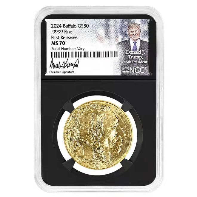 2024 1 oz Gold American Buffalo NGC MS 70 FR (Trump Signature)