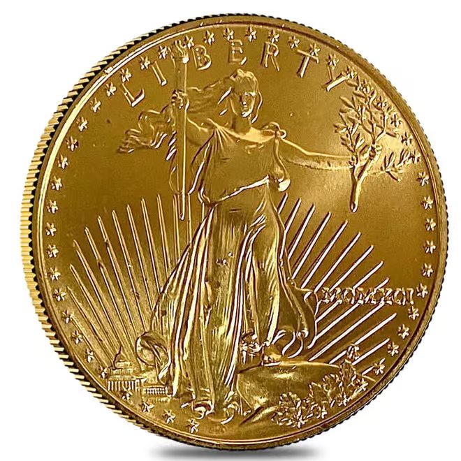 1991 1/2 oz $25 Gold American Eagle (Abrasions)