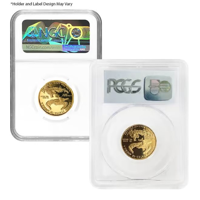 1/4 oz $10 Proof Gold American Eagle NGC/PCGS PF 69 (Random Year)