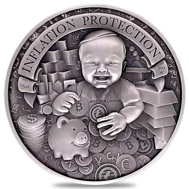 2022 Chad 2 oz Silver Inflation Protection High Relief Coin NGC MS 70 ER One of First 100
