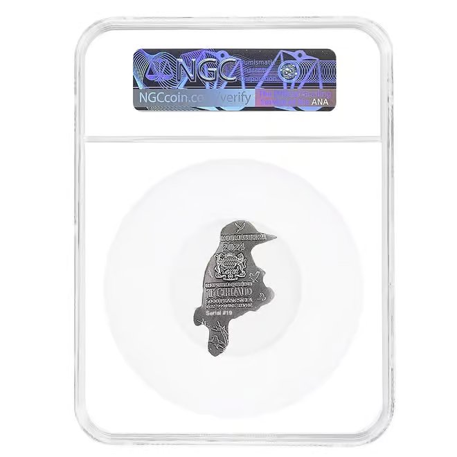 2024 Chad 1 oz Silver Kookaburra Shaped Coin NGC MS 70 ER One of First 100