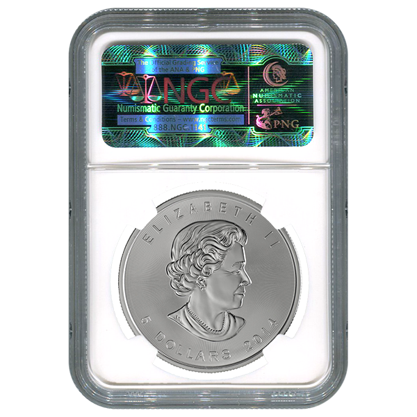 Certified 2014 Silver Maple Leaf 1 oz MS69 NGC Early Release