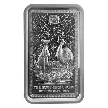 10 oz ABC Refinery The Southern Cross Silver Bar High Relief .9999 Fine