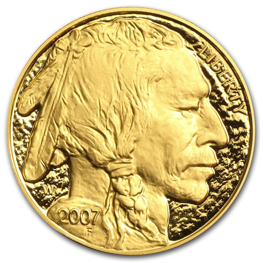 2007-W 1 oz Proof Gold Buffalo (w/Box & COA)