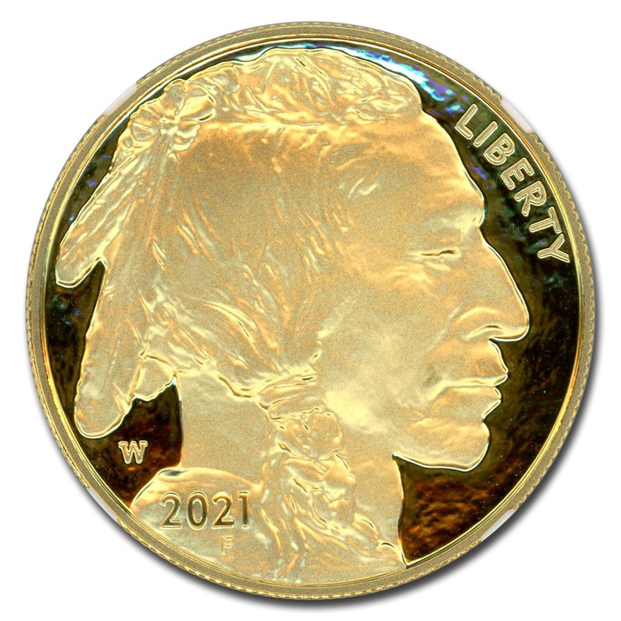 2021-W 1 oz Proof Gold Buffalo
