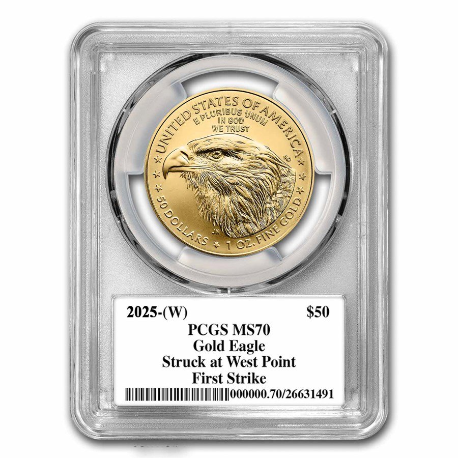 2025-(W) 1 oz American Gold Eagle MS-70 PCGS (FS, Black Label)