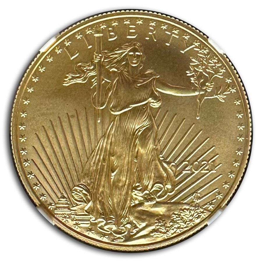 2021 1 oz Gold Eagle (Type 1) MS-70 NGC(Last Day of Production)