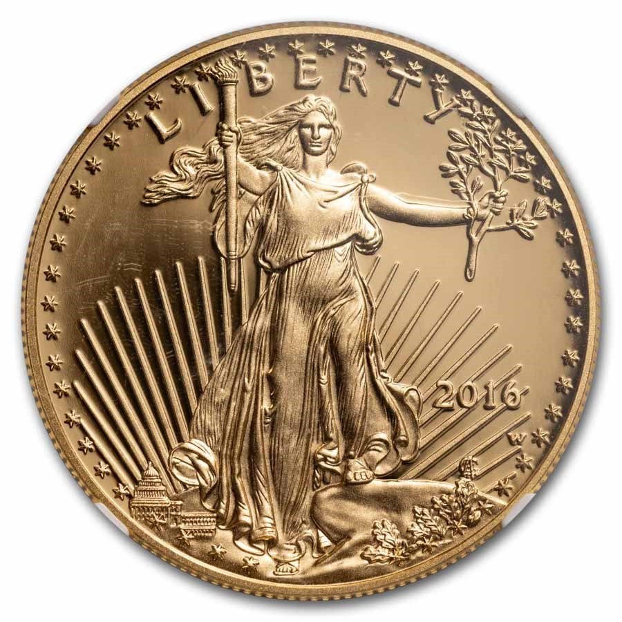 2016-W 1 oz Proof American Gold Eagle PF-70 NGC (Moy)
