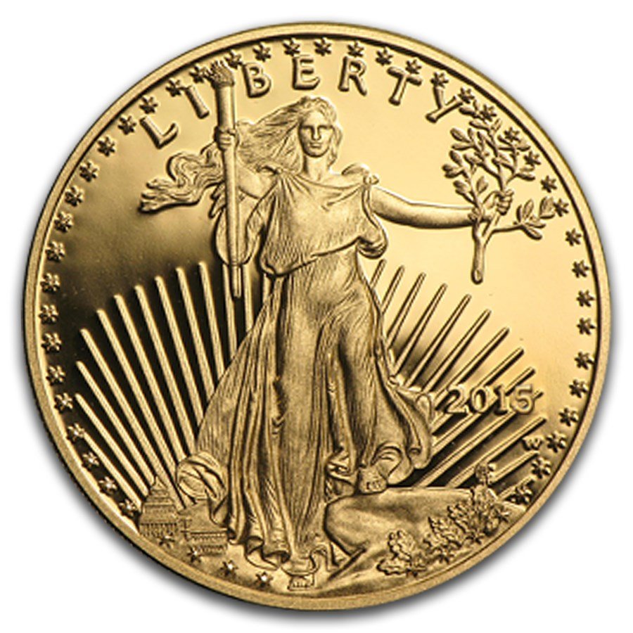 2015-W 1 oz Proof American Gold Eagle (w/Box & COA)
