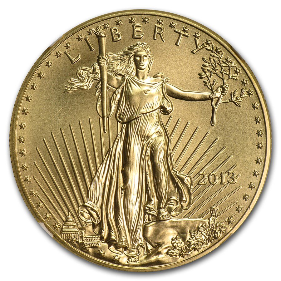 2013 1 oz American Gold Eagle MS-69 NGC (Early Releases)
