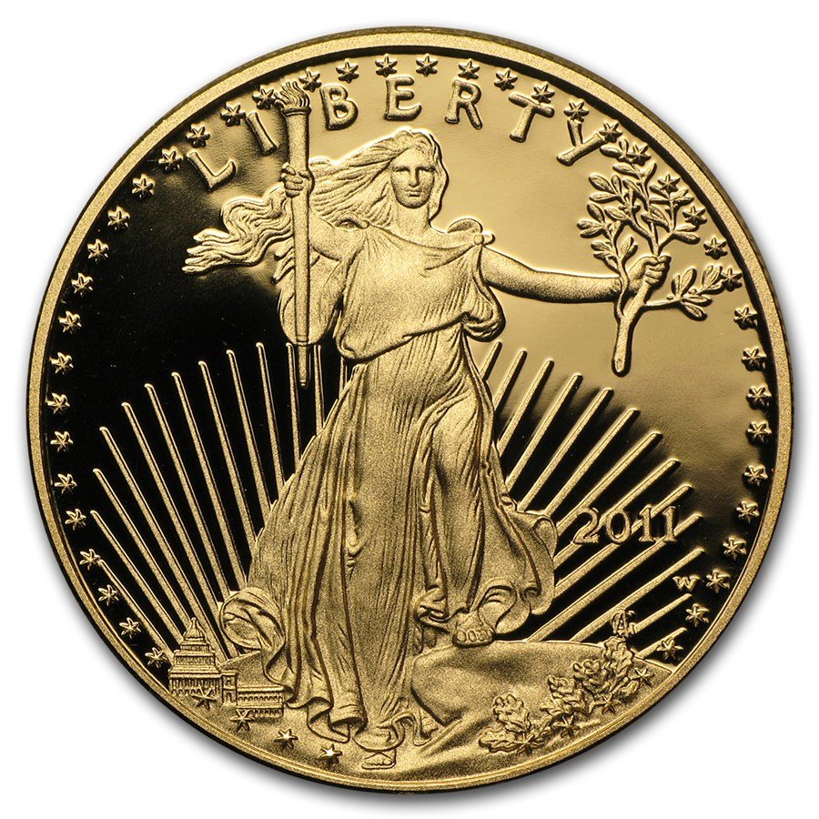 2011-W 1 oz Proof American Gold Eagle (w/Box & COA)
