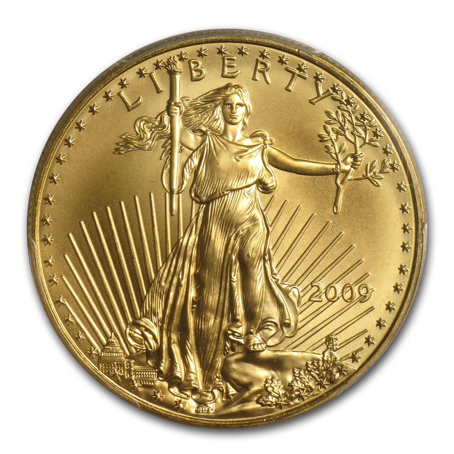 2009 1 oz American Gold Eagle MS-69 PCGS