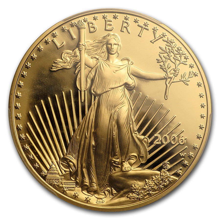 2006-W 1 oz Proof American Gold Eagle PR-69 PCGS (20th Anniv)
