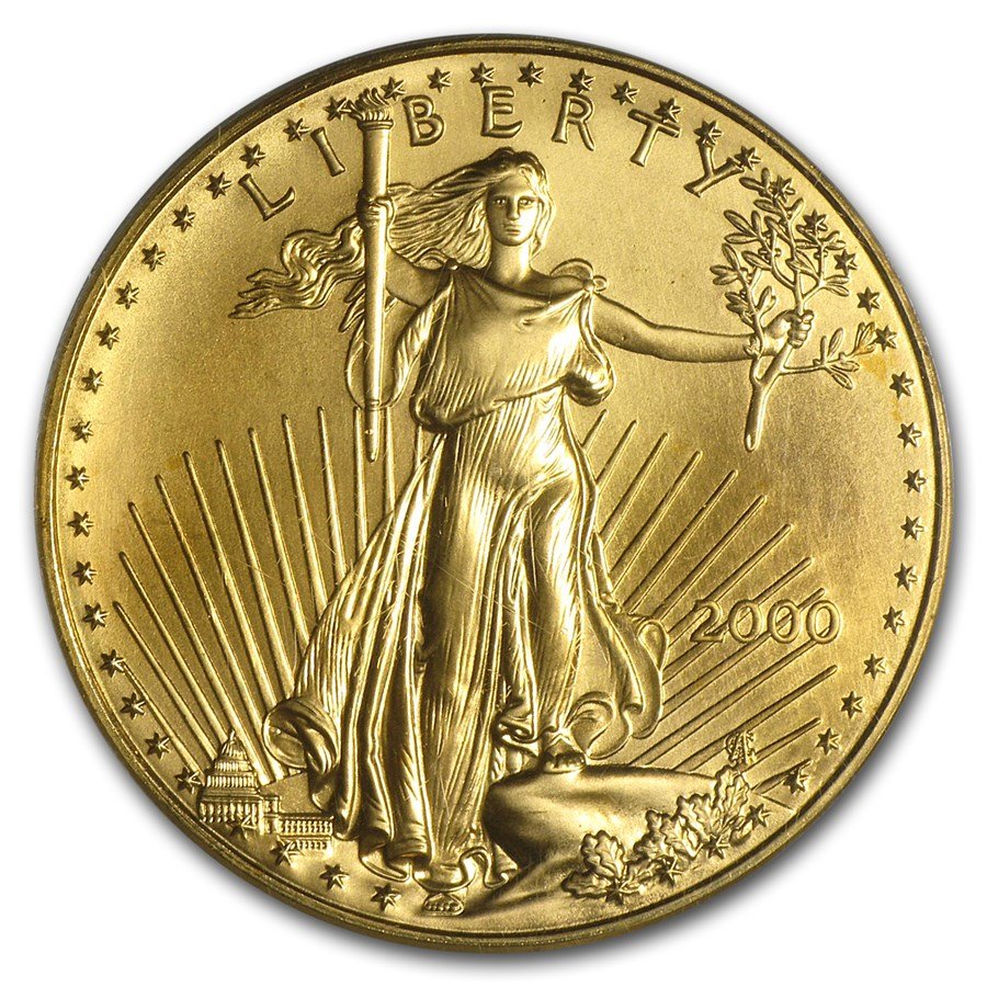 2000 1 oz American Gold Eagle MS-69 PCGS