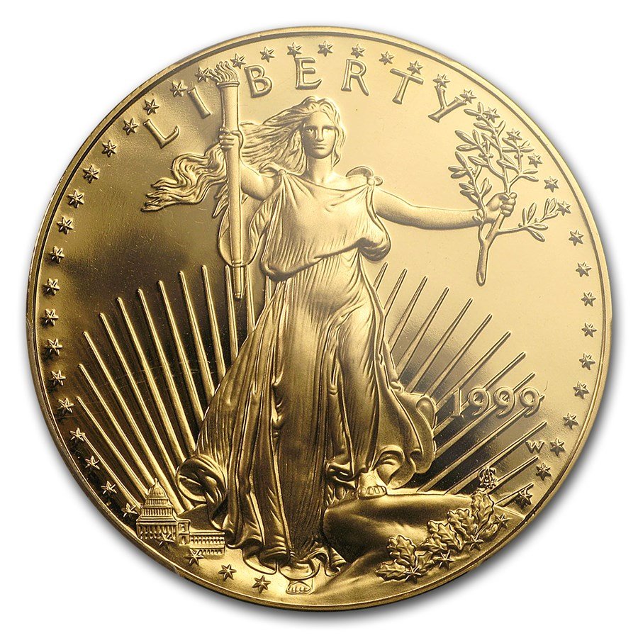 1999-W 1 oz Proof American Gold Eagle PR-69 DCAM PCGS