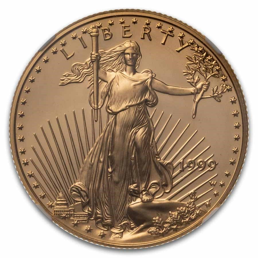 1999-W 1 oz Proof American Gold Eagle PF-70 NGC