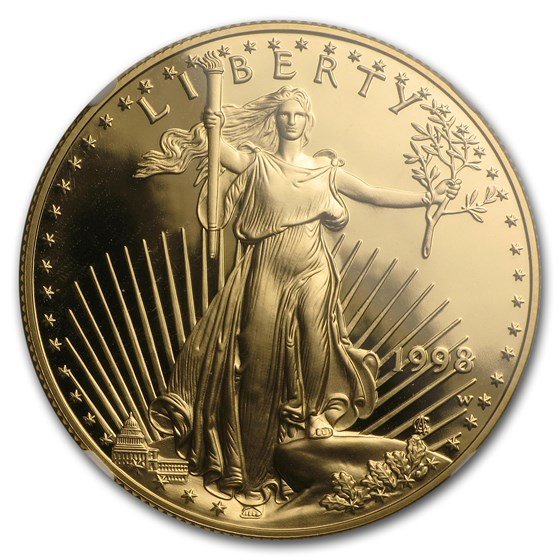 1998-W 1 oz Proof American Gold Eagle PF-70 NGC