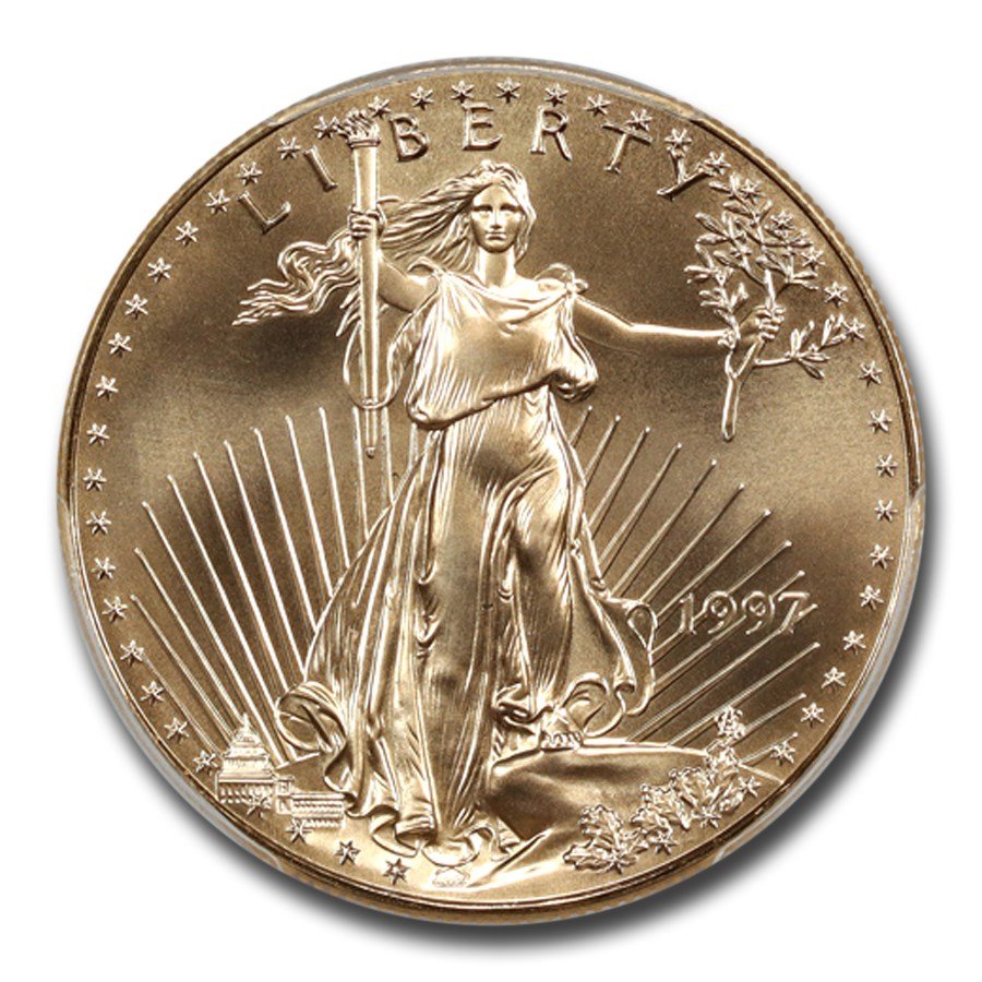 1997 1 oz American Gold Eagle MS-70 PCGS (WTC Label)