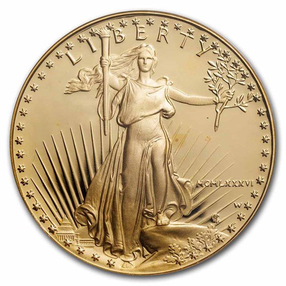 1986-W 1 oz Proof American Gold Eagle PR-69 DCAM PCGS