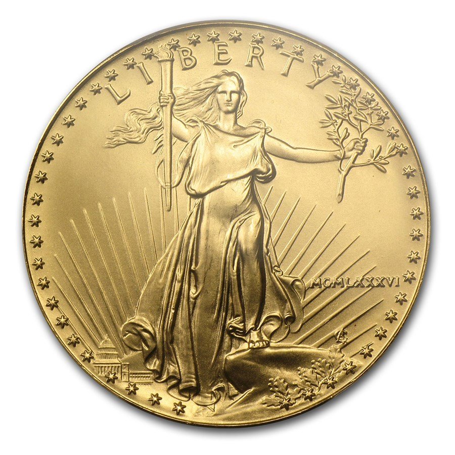 1986 1 oz American Gold Eagle MS-69 PCGS