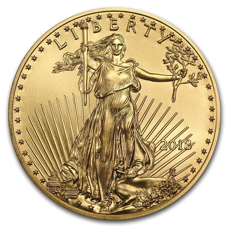 2018 1/2 oz American Gold Eagle BU