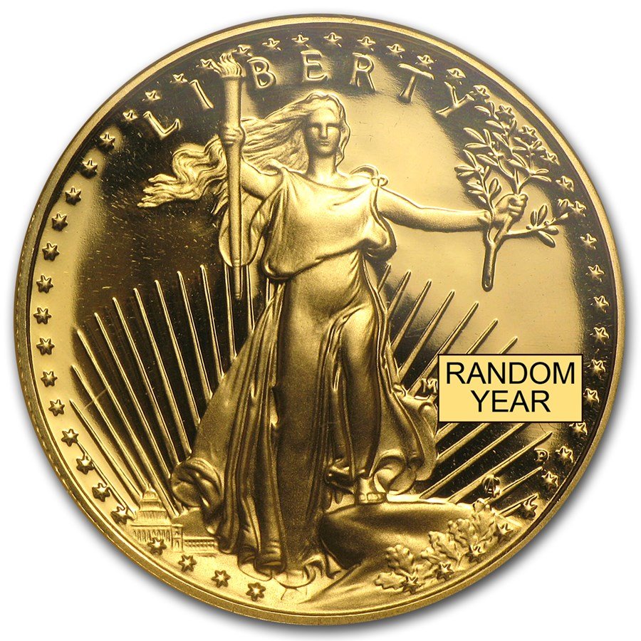 1/2 oz Proof American Gold Eagle PF-69 NGC (Random Year)