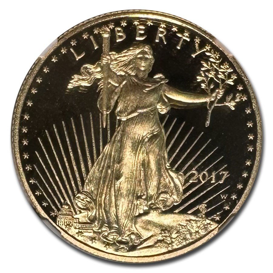 2017-W 1/2 oz American Gold Eagle PF-70 NGC (WP Hoard, Cabral)