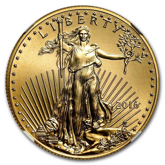 2016 1/2 oz American Gold Eagle MS-70 NGC (First Day of Issue)