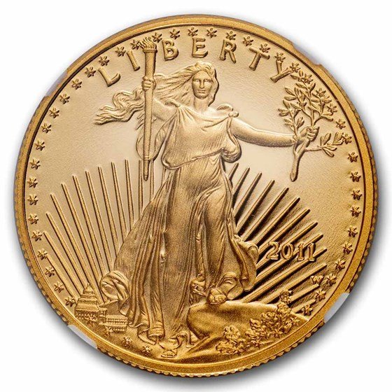 2011-W 1/2 oz Proof American Gold Eagle PF-70 UCAM NGC