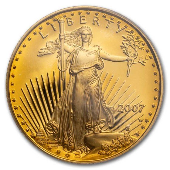 2007-W 1/2 oz Proof American Gold Eagle PF-70 UCAM NGC