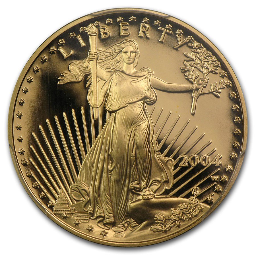 2004-W 1/2 oz Proof American Gold Eagle PR-70 PCGS