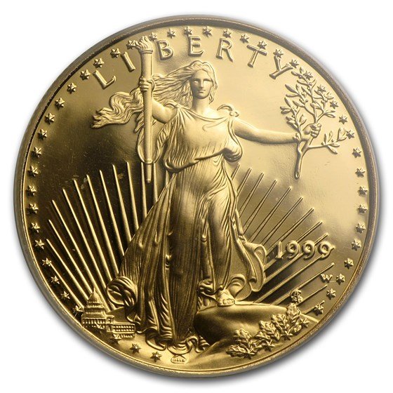 1999-W 1/2 oz Proof American Gold Eagle PR-69 DCAM PCGS