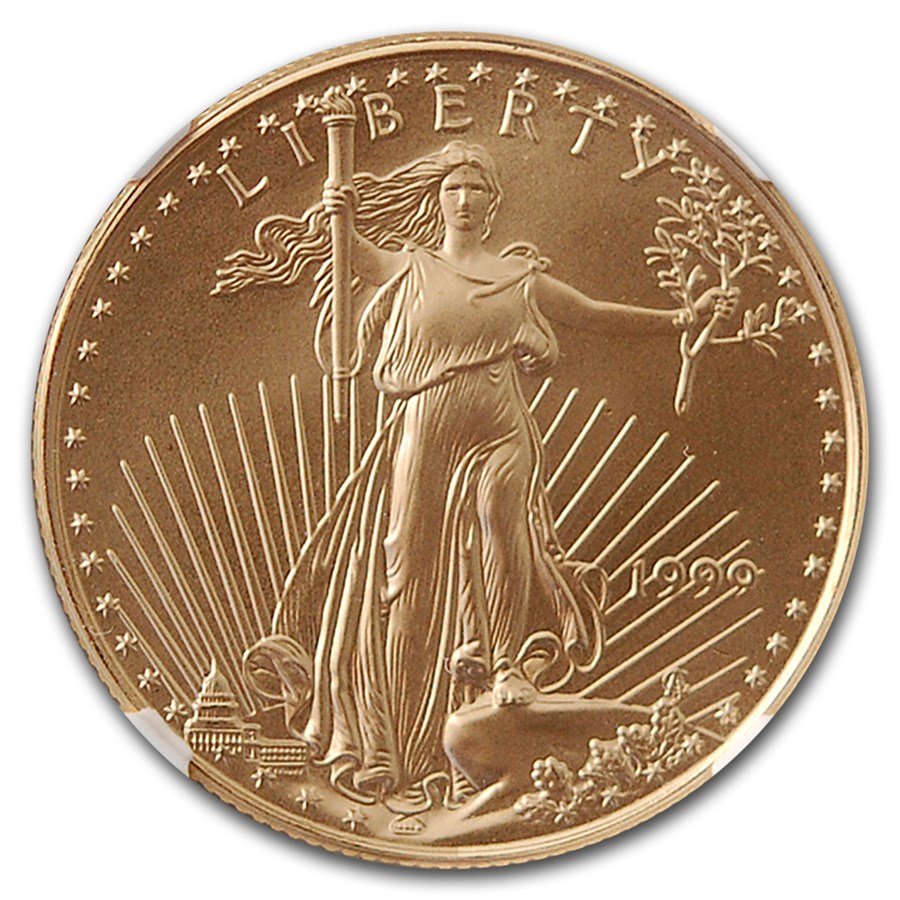 1999 1/2 oz American Gold Eagle MS-70 NGC