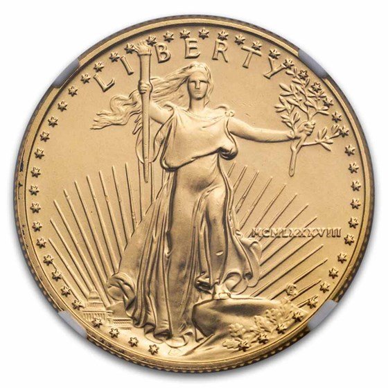 1988 1/2 oz American Gold Eagle MS-69 NGC