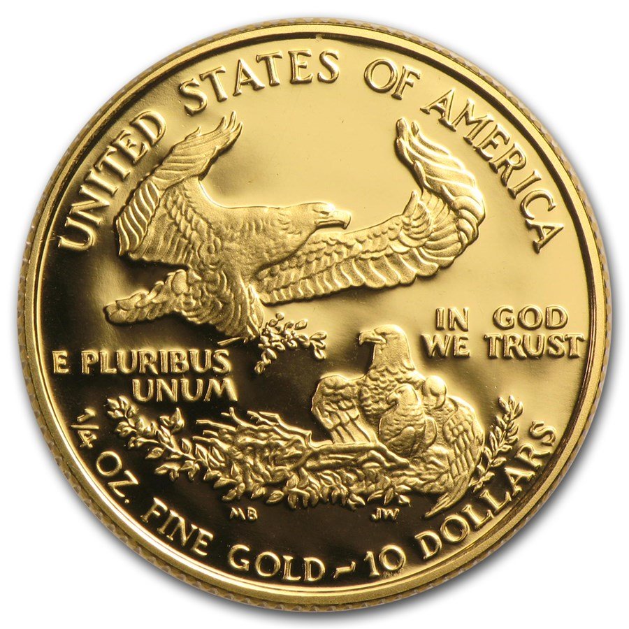 1/4 oz Proof American Gold Eagle (Random Year, Capsule Only)