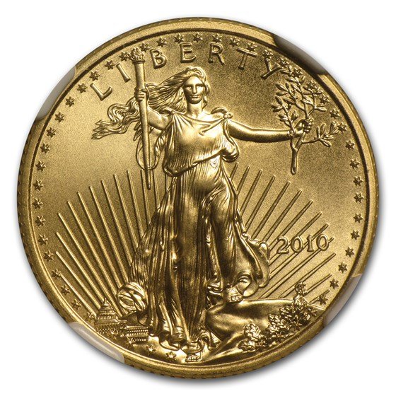 2010 1/4 oz American Gold Eagle MS-70 NGC (Early Releases)