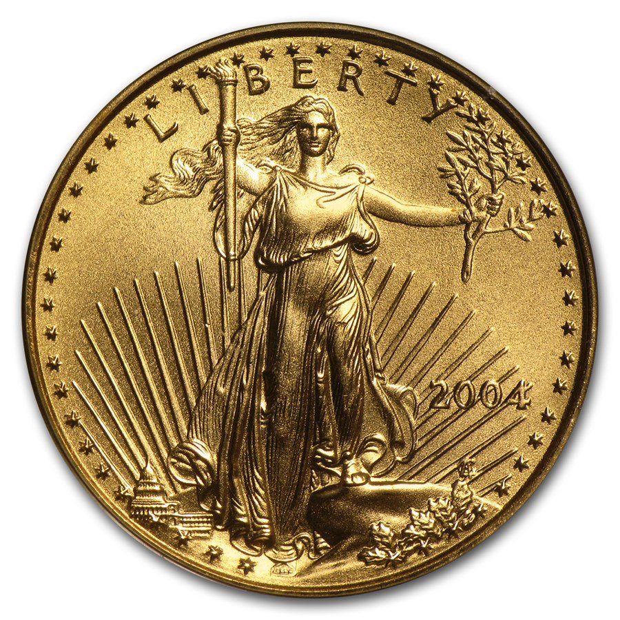 2004 1/4 oz American Gold Eagle MS-69 PCGS