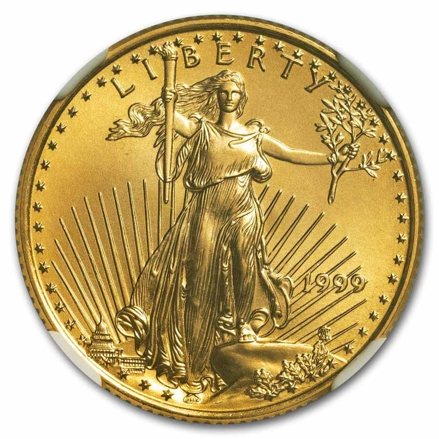 1999 1/4 oz American Gold Eagle MS-69 NGC