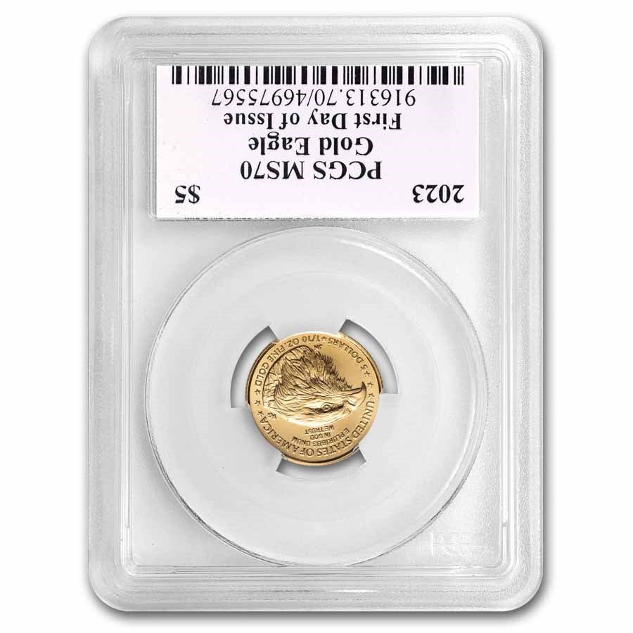 2023 1/10 oz American Gold Eagle MS-70 PCGS (FDI, Hall)