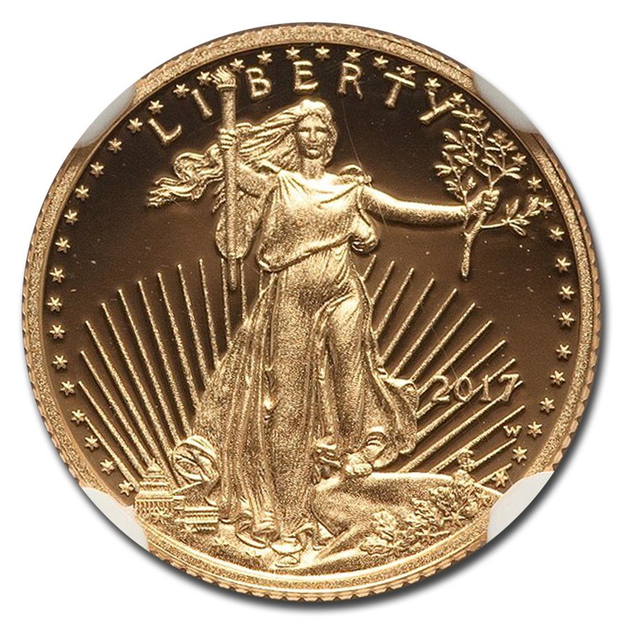 2017-W 1/10 oz Proof American Gold Eagle PF-70 NGC (Moy)