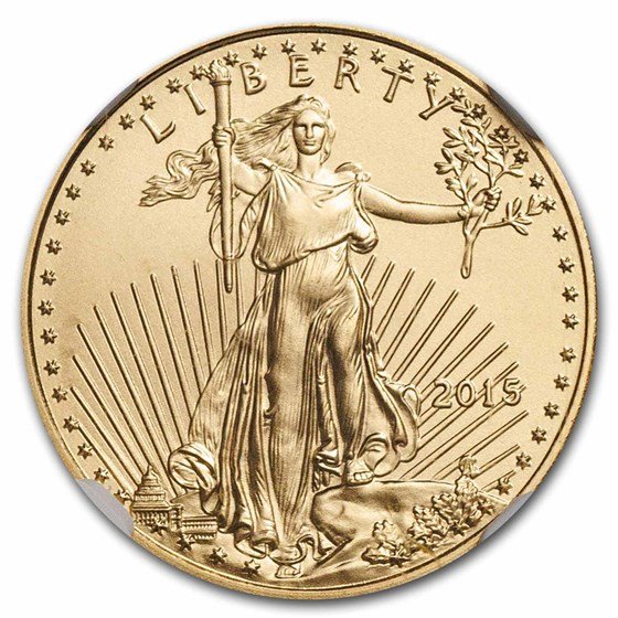 2015 1/10 oz American Gold Eagle MS-69 NGC