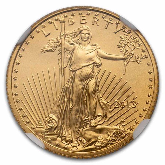 2013 1/10 oz American Gold Eagle MS-70 NGC (Early Release)