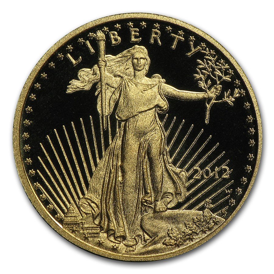 2012-W 1/10 oz Proof American Gold Eagle (w/Box & COA)